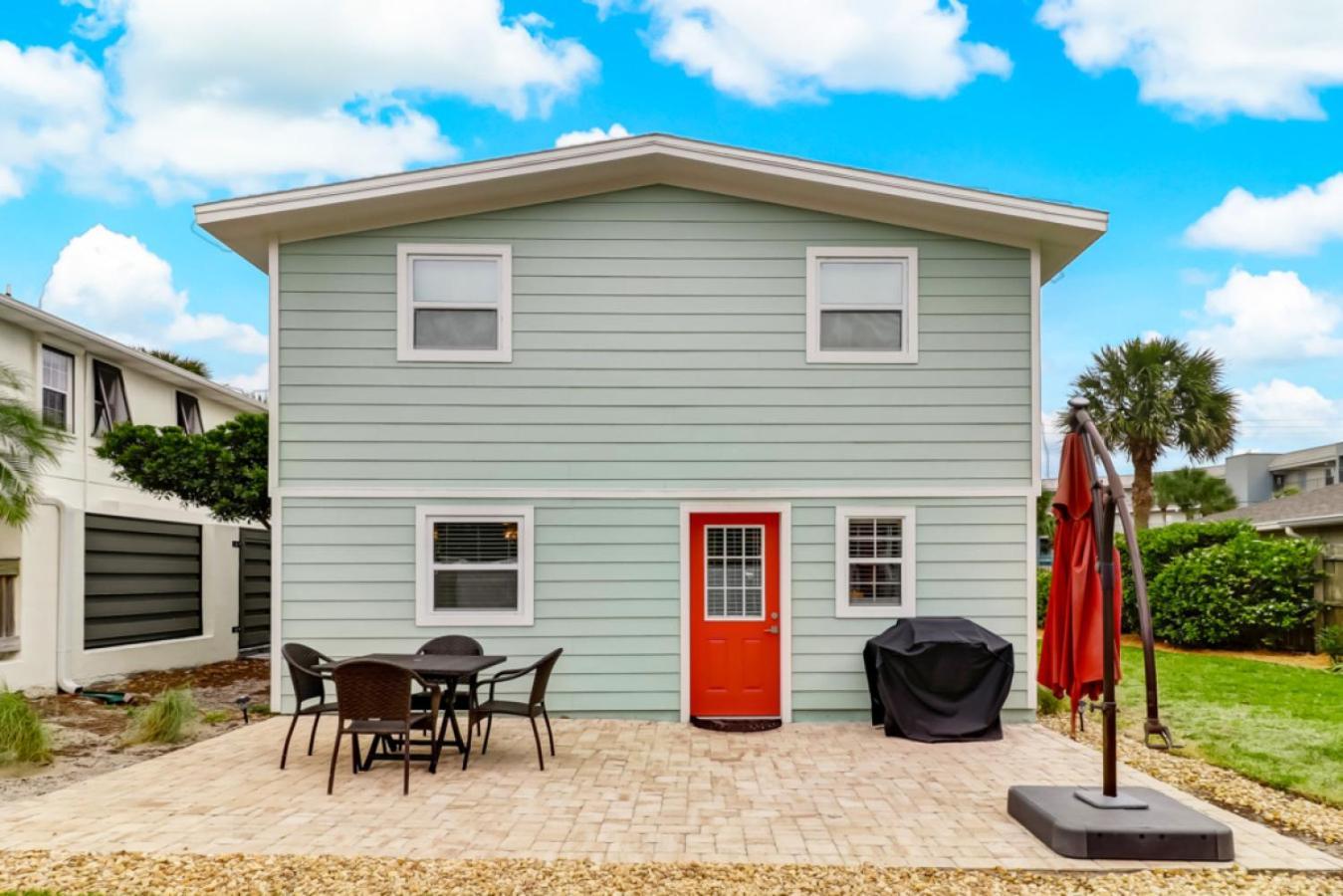 Tropical Beach Bungalow Down - Backyard - Grill - Across Street From Beach Villa Fernandina Beach Exterior photo