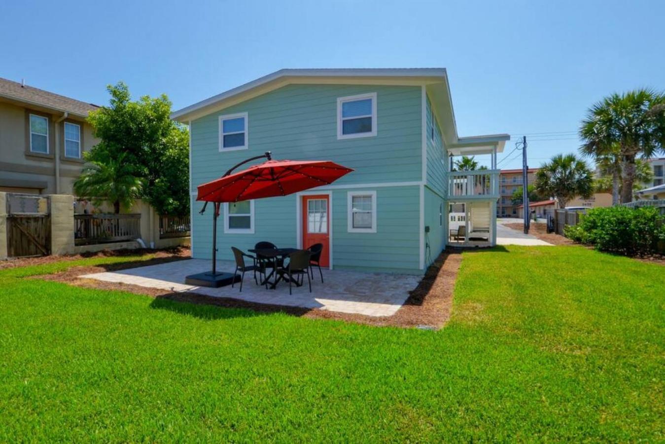 Tropical Beach Bungalow Down - Backyard - Grill - Across Street From Beach Villa Fernandina Beach Exterior photo